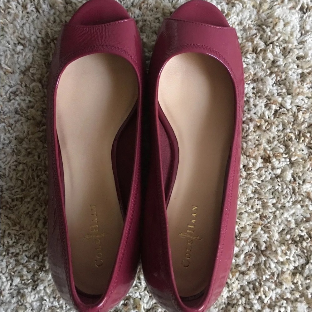 Nwot Cole hann nike air low wedge red berry comfy